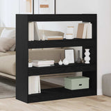 Book Cabinet Black Oak 100 x 30 x 103 cm Engineered Wood 862726