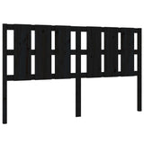 Bed Headboard Black 165.5x4x100 cm Solid Wood Pine 818004