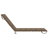 Sunlounger Cushion GEMERT 100% Polyester Taupe 200 x 80 x 3 cm 948560