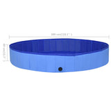Foldable Dog Swimming Pool Blue 300x40 cm PVC 92603