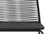 Outdoor Chairs 6 pcs Poly Rattan Black 313113