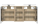 Bathroom Cabinet Set 3 pcs 80 x 10.5 x 50 cm Engineered wood 3403658