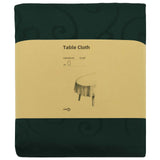 Table Cloth 5 pcs Oval Dark Green 130 x 220 cm 42040515