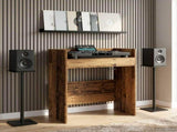 DJ Table Old Wood 82 x 45 x 102 cm Engineered Wood 8006754