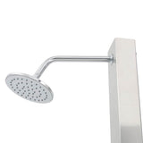 Outdoor Shower with Tray WPC Stainless Steel 3051286