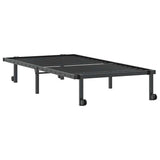Bed Frame without Mattress Foldable Black 90x190 cm Steel 4103959
