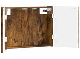 Dartboard Cabinet ALKMAAR Smoked Oak 52.5 x 10.5 x 53.5 cm 896230