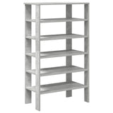 Shoe Rack Concrete Oak 61x32x105 cm Engineered Wood 859863