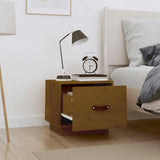 Bedside Cabinets 2 pcs Honey Brown 40x34x35 cm Solid Wood Pine 818292
