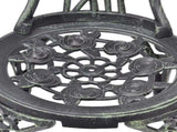 Garden Chair Set of 2 Green Cast aluminium, cast iron Standard 43175