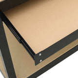 Workbench Black 81 x 41 x 145 cm Engineered Wood and Metal 42020129