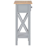 ZNTS Side Table Grey 27x27x65.5 cm Wood 280058