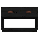 TV Cabinet Black 90x40x60 cm Solid Wood Pine 821526