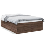 Bed Frame without Mattress Brown Oak 120x190 cm Small Double 3280957