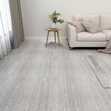Self-adhesive Flooring Planks 55 pcs PVC 5.11 m Grey 324675