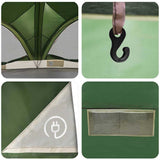 Family Tent 10-Person Green and Grey 460 x 430 x 214 cm 42004080
