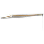 Retractable Awning Yellow and White 3x2.5 m Fabric and Aluminium 3154531
