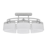 Ceiling Lamp with Ellipsoid Glass Shades for 6 E14 Bulbs 240989