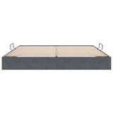 Storage Bed with Mattress Dark Grey 200 x 200 cm Velvet 3370119