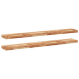 Floating Shelves 2 pcs 120x20x4 cm Oil Finished Solid Wood Acacia 3279592