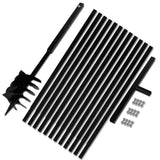 Ground Drill with Handle 180 mm with Extension Tube 13 m Steel 270533
