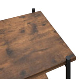 3-Tier Shelving Unit Black and Dark Wood 80x40x92 cm 336341