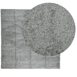 ZNTS Shaggy Rug PAMPLONA High Pile Modern Green 160x160 cm 375302