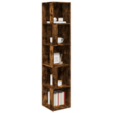 Corner Cabinet Smoked Oak 33x33x164.5 cm Engineered Wood 816026