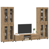 TV Cabinet Set FLORIN 3 pcs Artisan Oak Engineered Wood 3397993