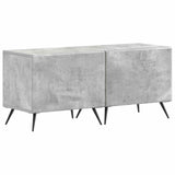 5 Piece LED TV Cabinet Concrete Grey Engineered Wood 3416923