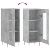 Sideboard Concrete Grey 34.5x34x90 cm Engineered Wood 828784