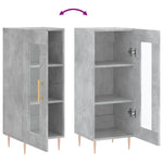 ZNTS Sideboard Concrete Grey 34.5x34x90 cm Engineered Wood 828784