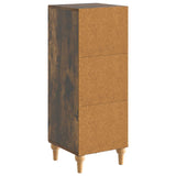 Sideboard Smoked Oak 33 x 34.5 x 90 cm Engineered Wood 894140