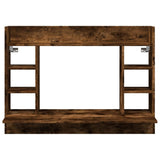 Wall-Mounted Desk Smoked Oak 105x48x75 cm Engineered Wood 847972