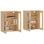 Wall Mounted Cabinets 2 pcs Sonoma Oak Engineered Wood 3197916