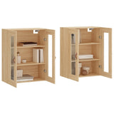 Wall Mounted Cabinets 2 pcs Sonoma Oak Engineered Wood 3197916