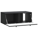 Wall-Mounted TV Cabinet Black 78.5 x 41 x 30 cm Engineered Wood 898006