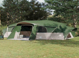 Family Tent with Rainfly Water-resistant tunnel Green 18-Person 42017460