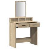 ZNTS Dressing Table with Drawers in Sonoma Oak - 79x41x140 cm 865138