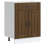 Kitchen Base Cabinet Lucca Brown Oak Engineered Wood 853734