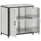 Kitchen Storage HATTEM Silver 90 x 50 x 92 cm Steel 874987