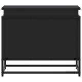 Storage Box with Lid Black 60x40x51.5 cm Engineered Wood 848794