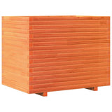 Garden Planter Wax Brown 90x60x72.5 cm Solid Wood Pine 3282606