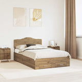 Bed Frame with Drawer Artisan Oak 120 x 200 cm Engineered Wood 3413219