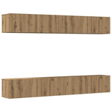 Wall Mounted TV Cabinets 4 pcs Artisan Oak 100x30x30 cm 3328946
