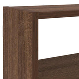 ZNTS Wall Cube Shelf 7 Compartments Brown Oak Engineered Wood 860028