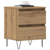 Bedside Cabinet with Drawer 2 pcs Artisan oak 40 x 35 x 50 cm 863485