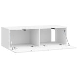 Wall-Mounted TV Cabinet High Gloss White 98 x 41 x 30 cm 898359