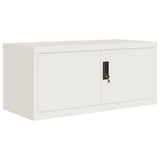 File Cabinet White 90x40x220 cm Steel 3188314