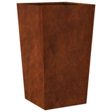 Garden Planters 2 pcs 45x45x75 cm Weathering Steel 851107